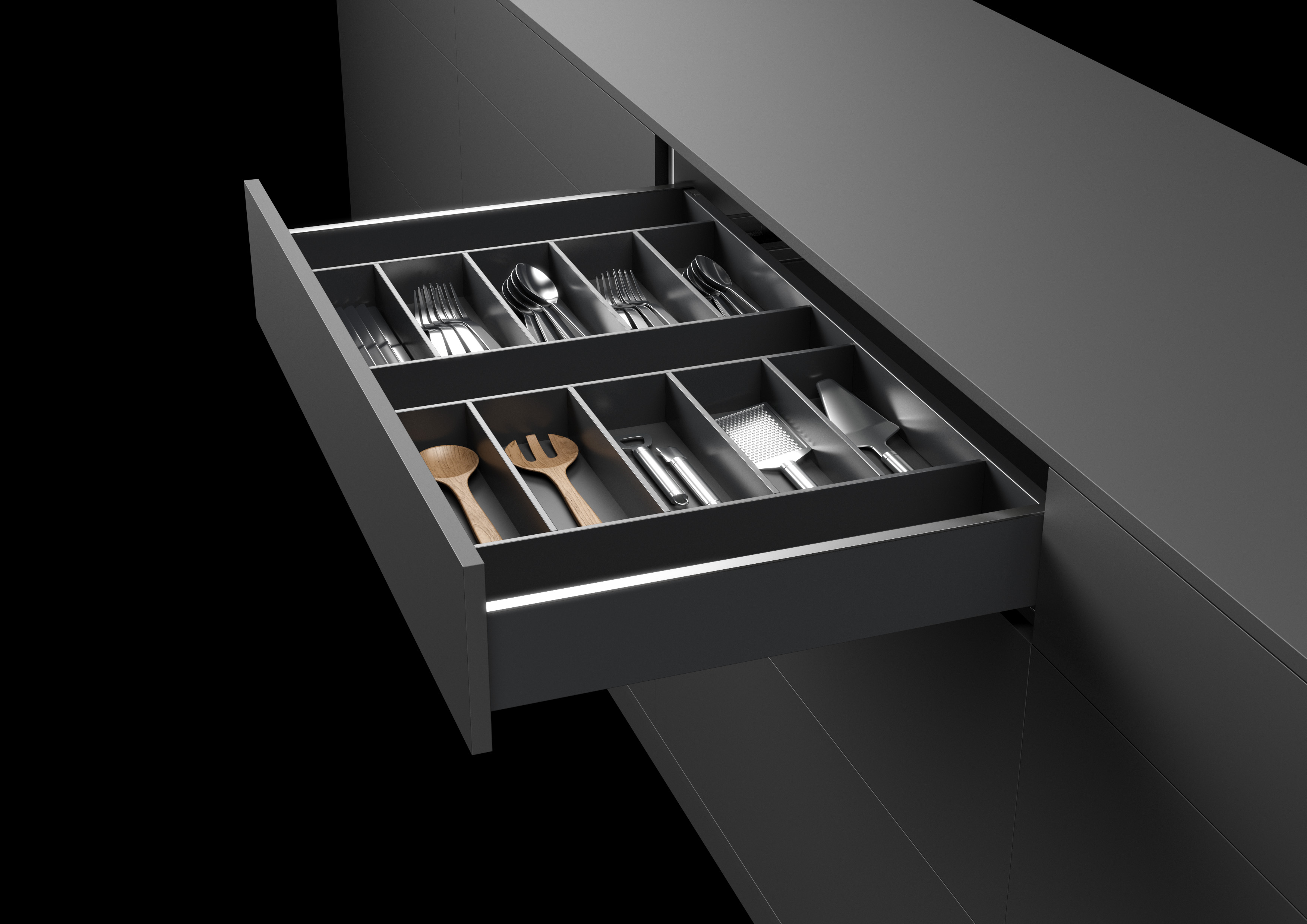 Hettich AvanTech YOU 鋁抽低抽