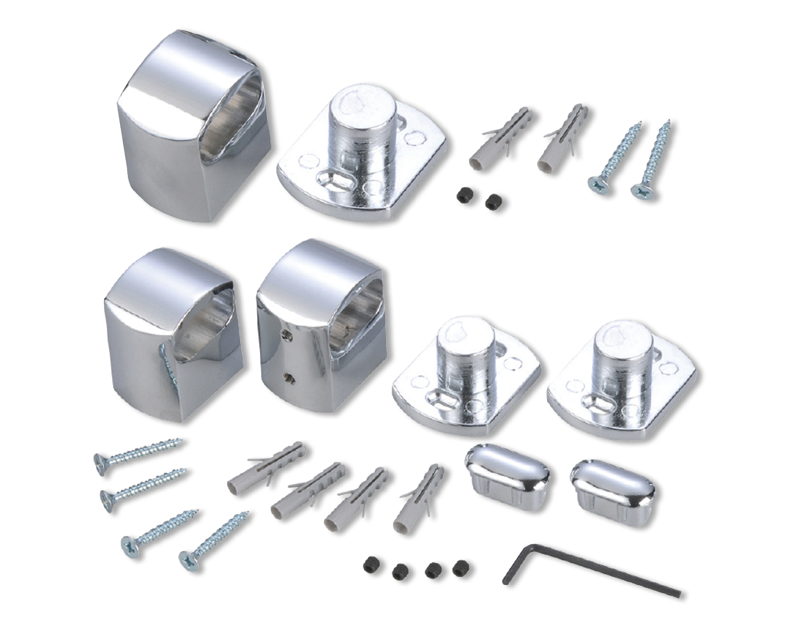 橢圓管中間固定頭 / 橢圓管固定頭