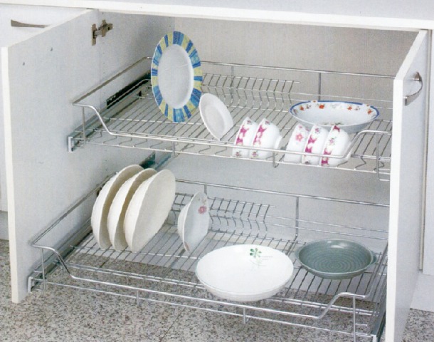 碗盤四邊籃-不鏽鋼