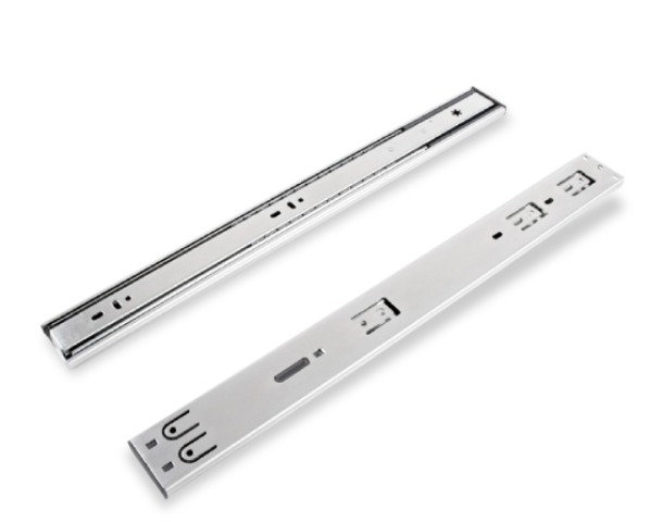 Oma 三節式鋼珠緩衝滑軌(一組2支)