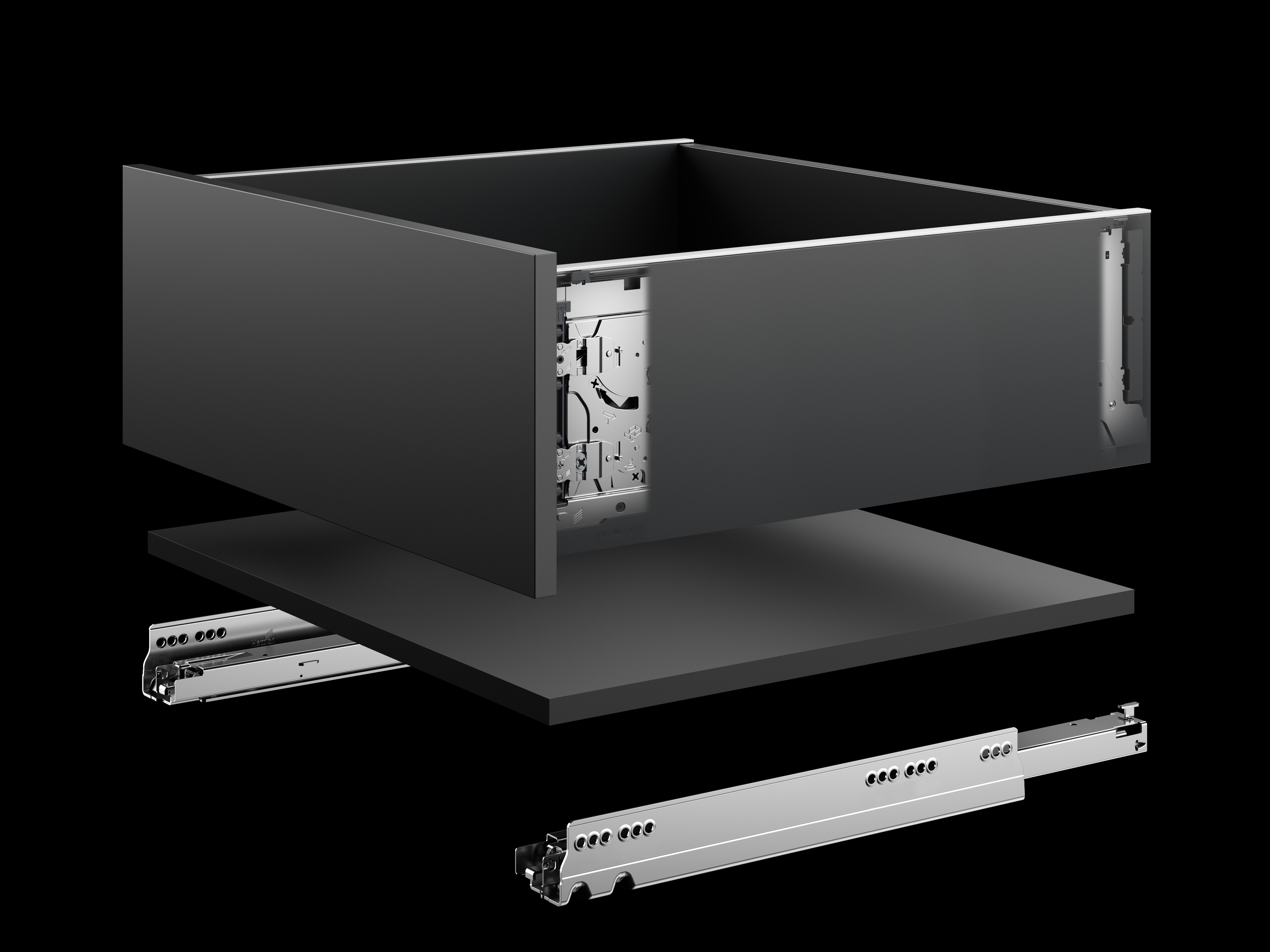 Hettich AvanTech YOU 鋁抽高抽