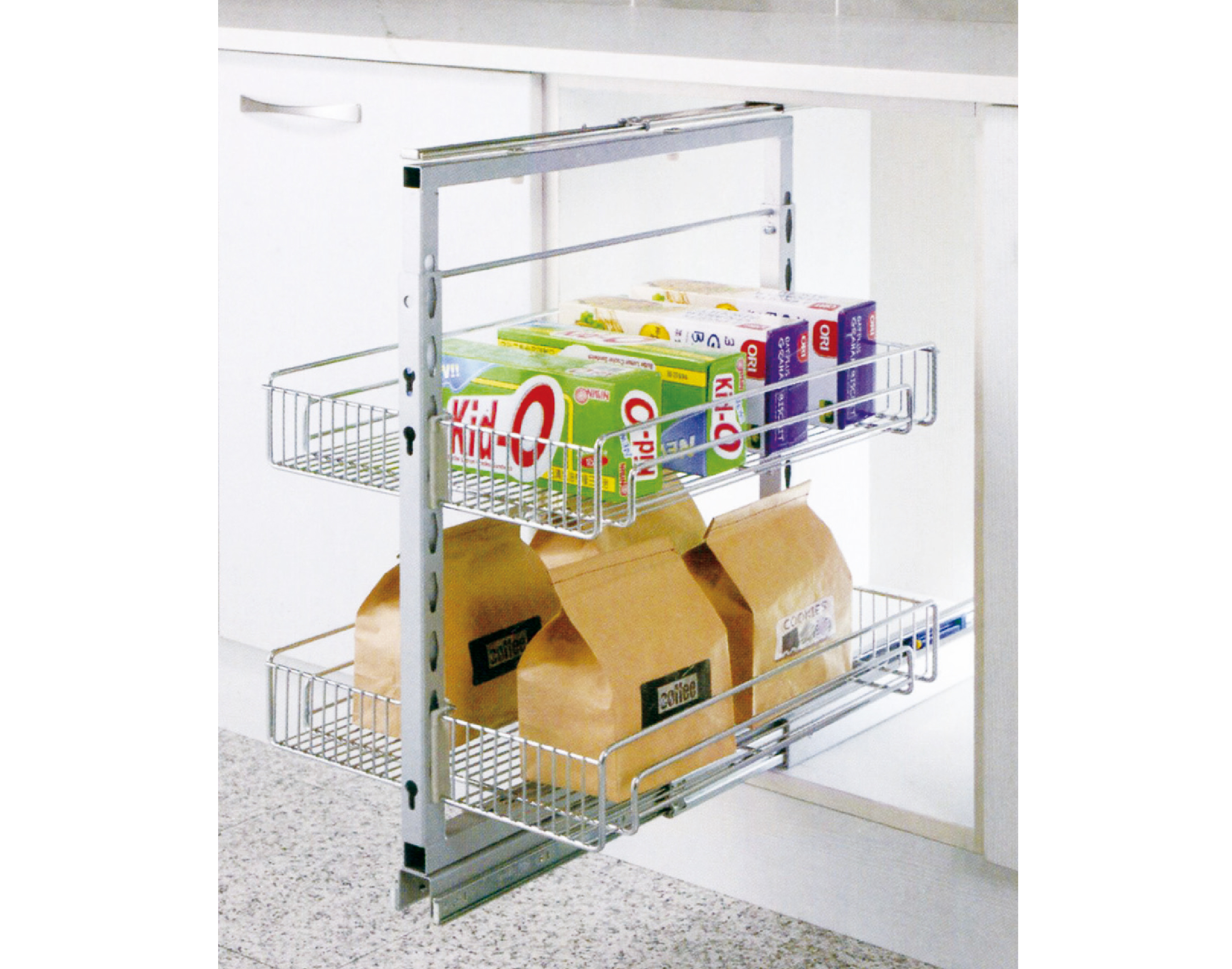 緩衝下櫃多功能收納架