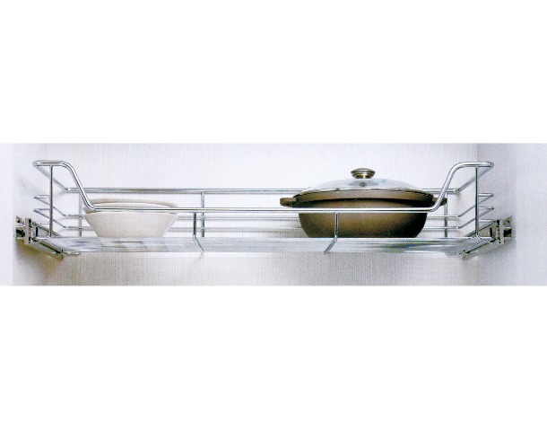 淺櫃拉籃-鐵鍍鉻